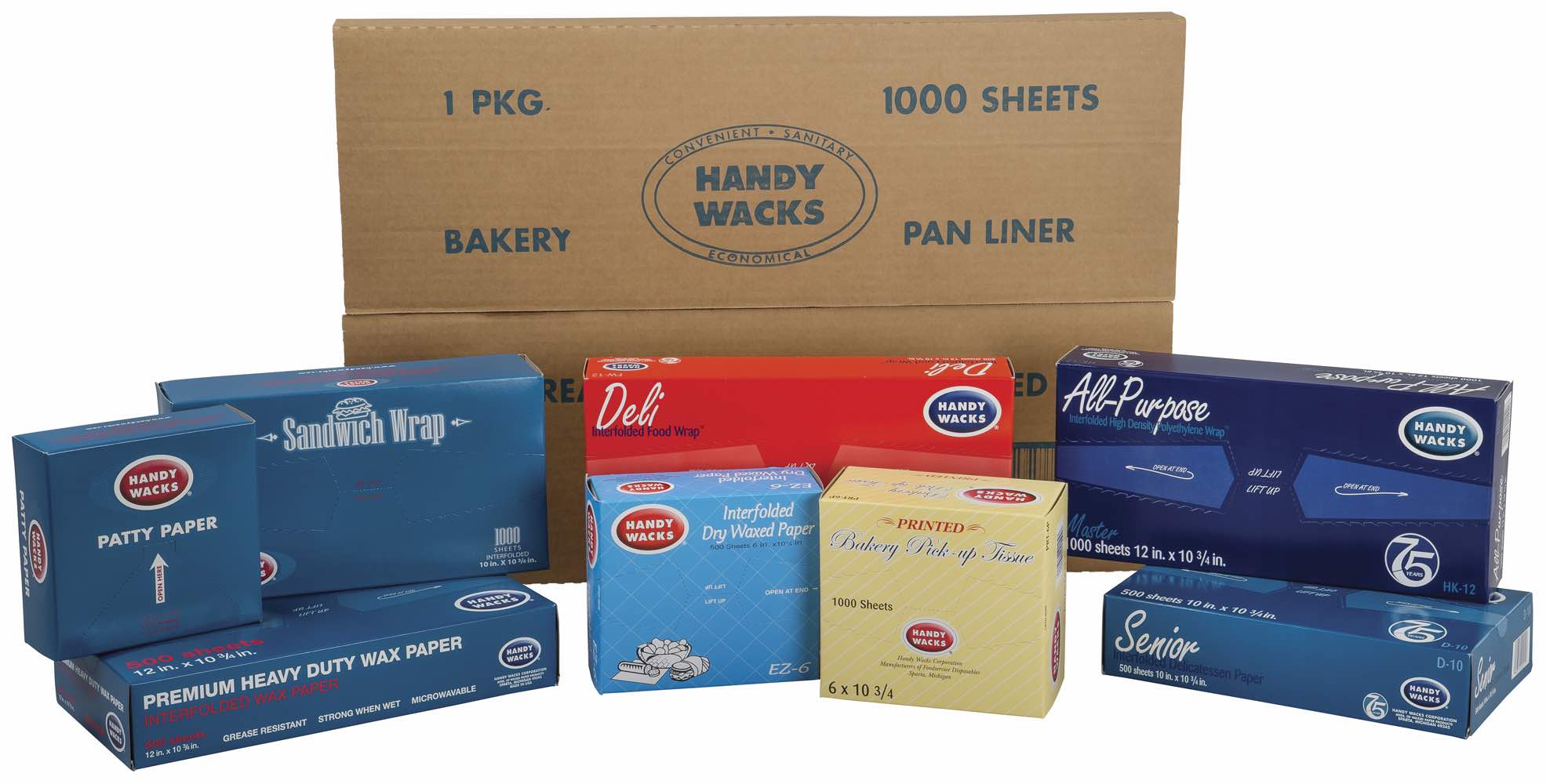 Choice 15 x 10 3/4 Customizable Interfolded Deli Wrap Wax Paper - 500/Box